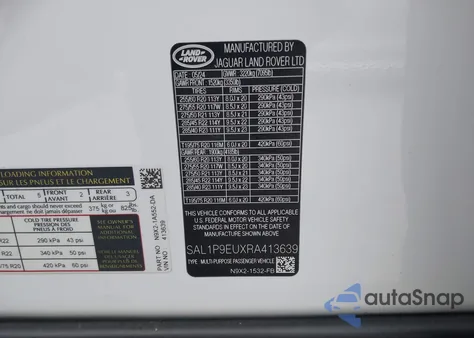 2024 Land Rover Range Rover Sport Se from USA, damaged, VIN SAL1P9EUXRA413639